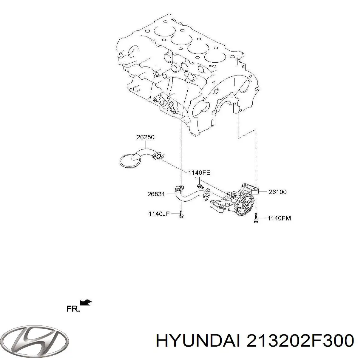  Hyundai/Kia 213202F300 ціна, від 12.60 USD