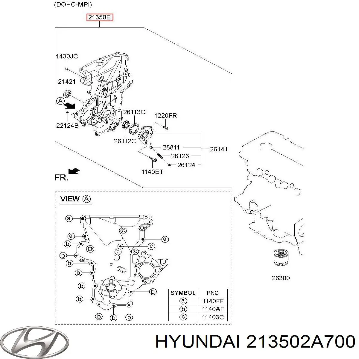 Помпа масляна Hyundai/Kia 213502A700 ціна, від 118.09 USD