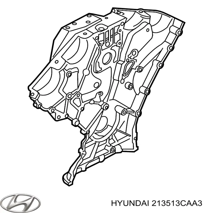 Купити 213513CAA3 Hyundai/Kia Кришка двигуна передня