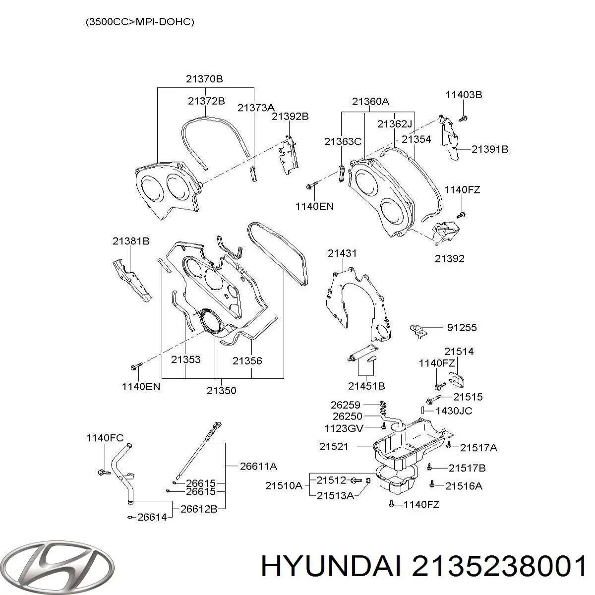 Hyundai/Kia 2136242500 ціна, від 2.35 USD