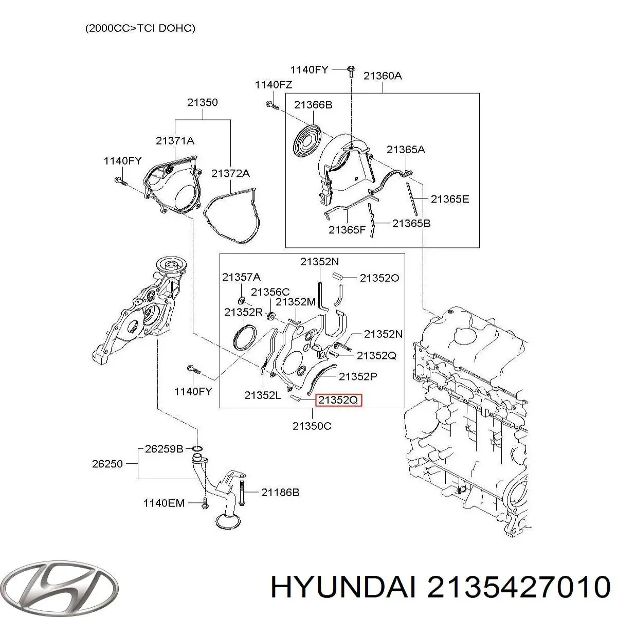  Hyundai/Kia 2135427010 ціна, від 2.21 USD