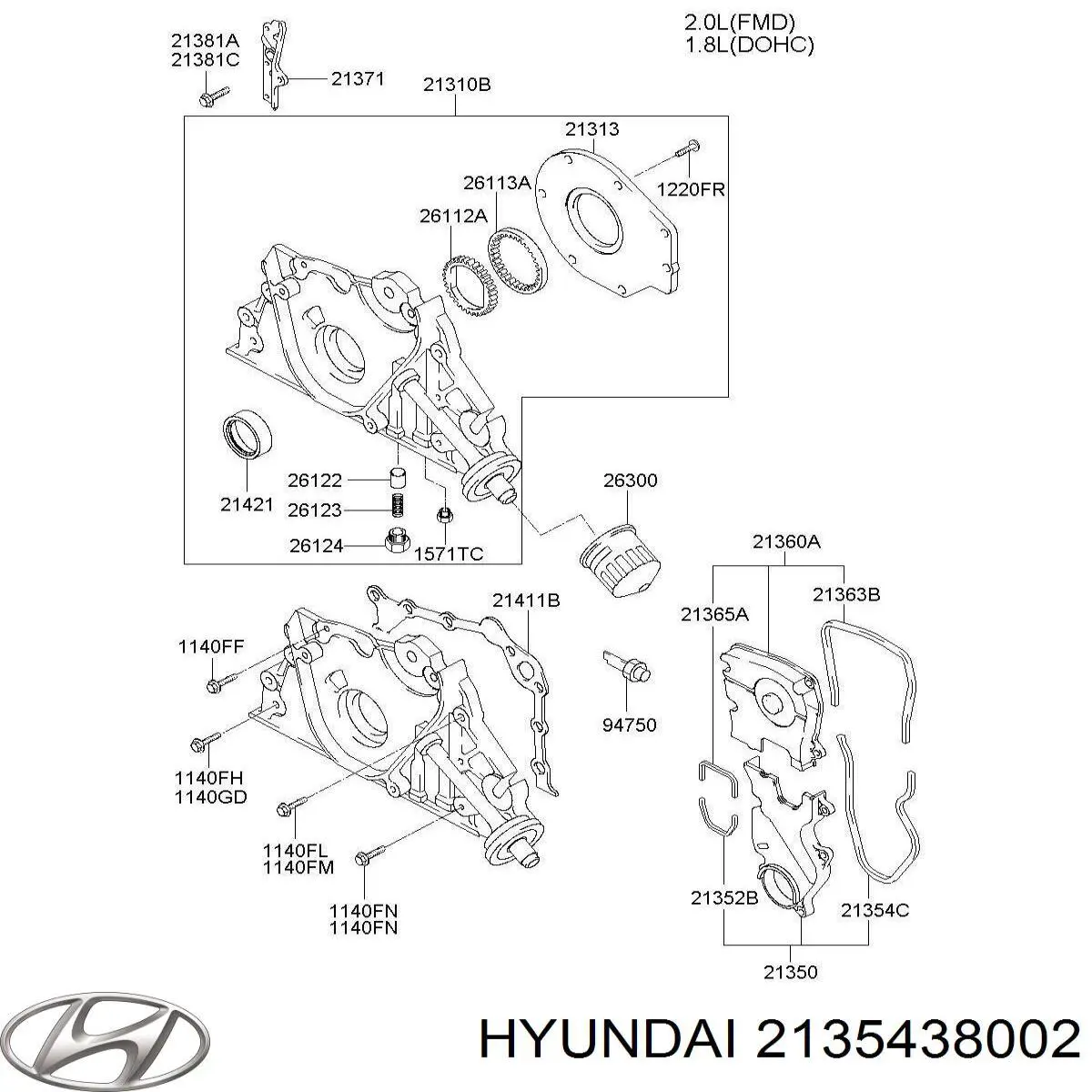 2135438002 Hyundai/Kia 