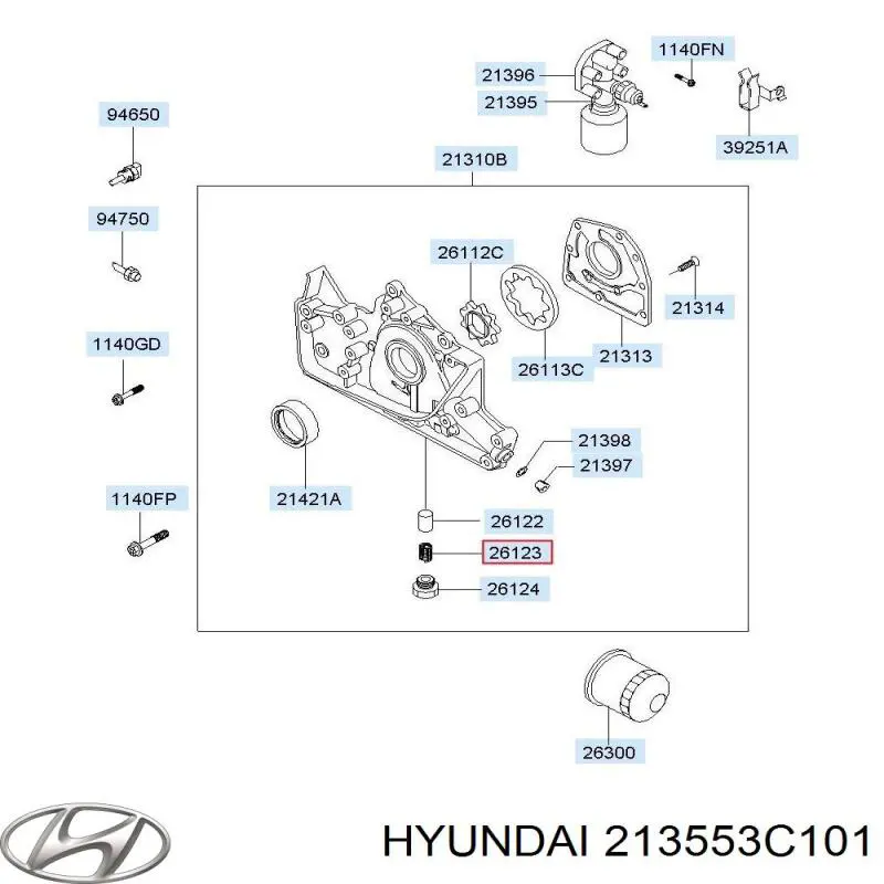 Купити 213553C101 Hyundai/Kia 