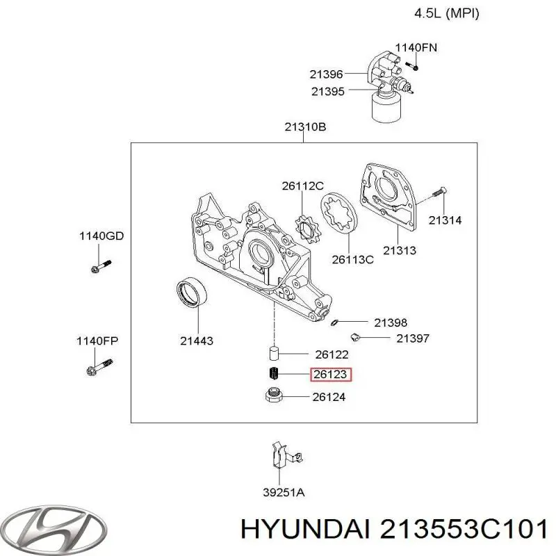 Hyundai/Kia 213553C101