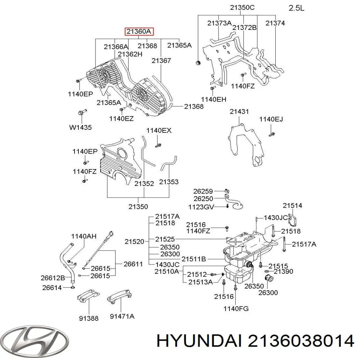 2136038014 Hyundai/Kia 