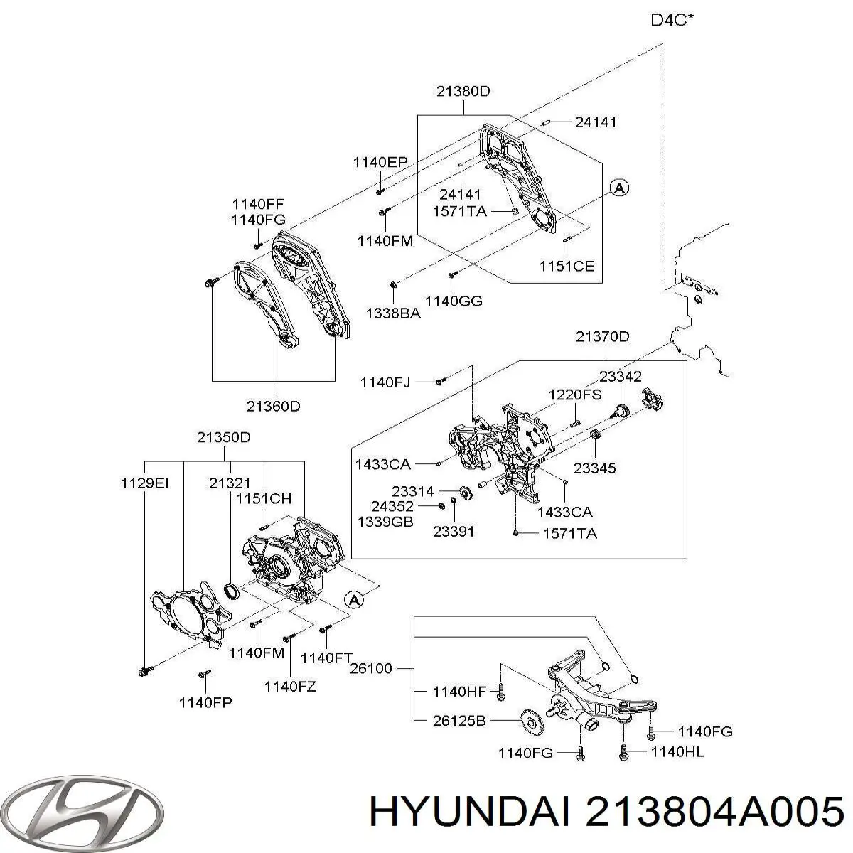 Купити 213804A005 Hyundai/Kia 