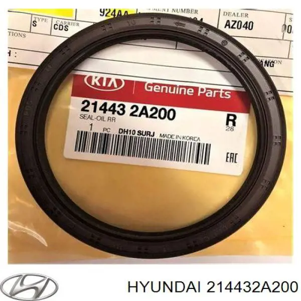 Сальник колінвала двигуна, задній Hyundai/Kia 214432A200 ціна, від 10.73 USD