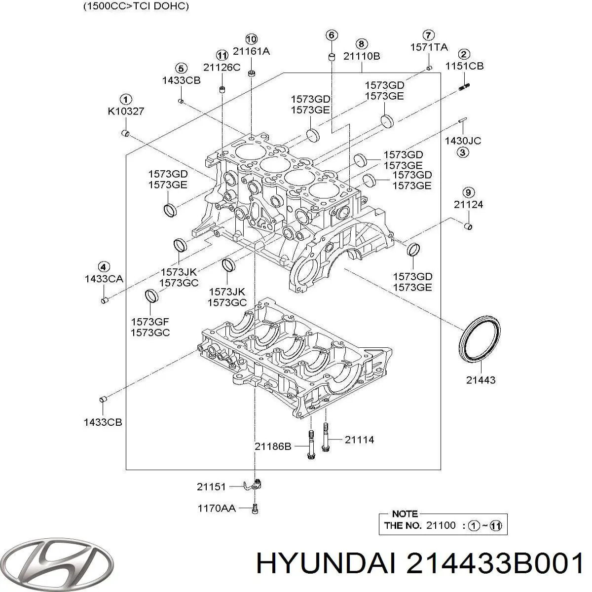 Купити 214433B001 Hyundai/Kia 