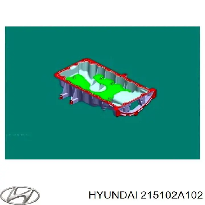 Піддон масляний картера двигуна на Hyundai Matrix (FC)