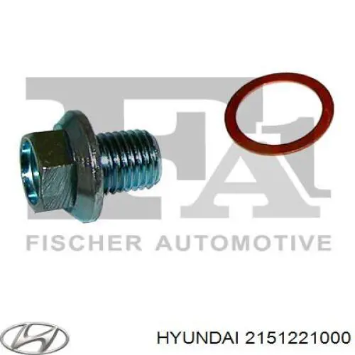 Пробка піддона двигуна Hyundai/Kia 2151221000 ціна, від 2.87 USD