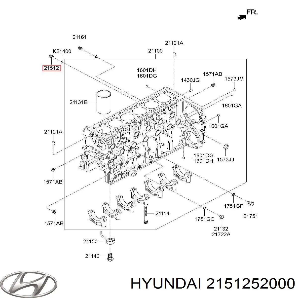  Hyundai/Kia 2151252000 ціна, від 11.90 USD