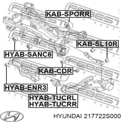 Купити 50Z0558OYO Oyodo Сайлентблок задньої балки