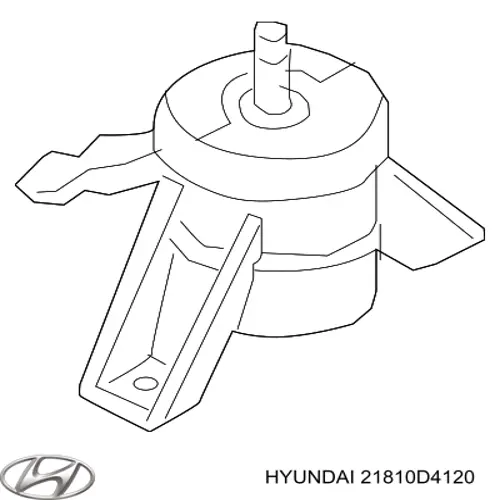 Права подушка двигуна Hyundai/Kia 21810D4120 ціна, від 67.86 USD