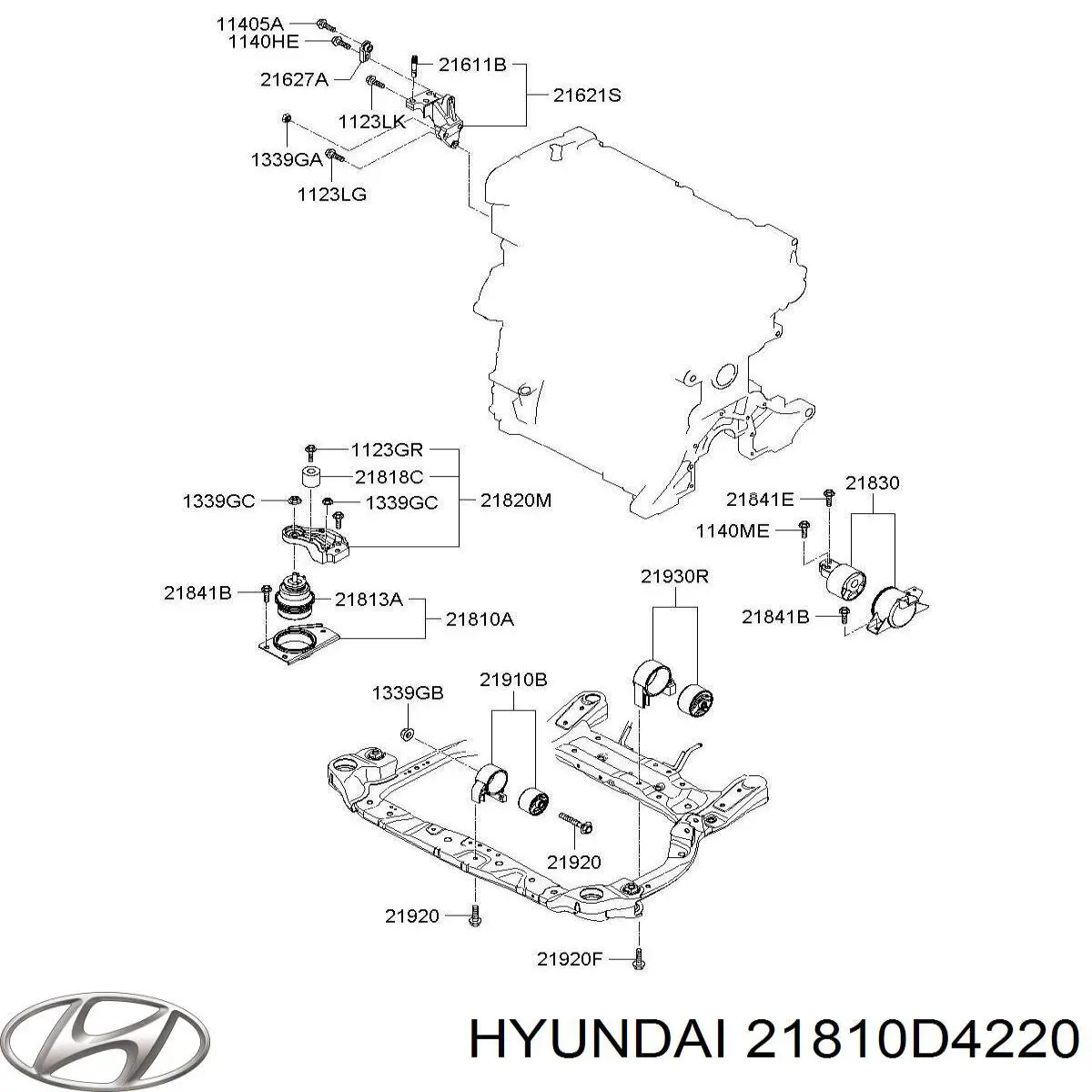  Hyundai/Kia 21810D4220 ціна, від 69.06 USD