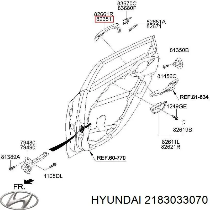 2183033070 Hyundai/Kia Ліва опора двигуна