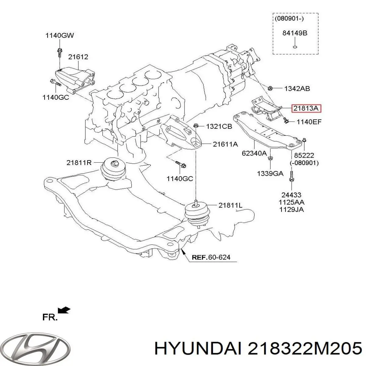  Hyundai/Kia 218322M205 ціна, від 115.54 USD
