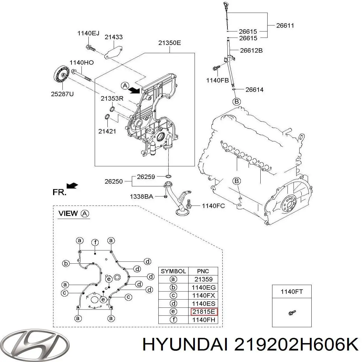  Hyundai/Kia 219202H606K ціна, від 0.25 USD