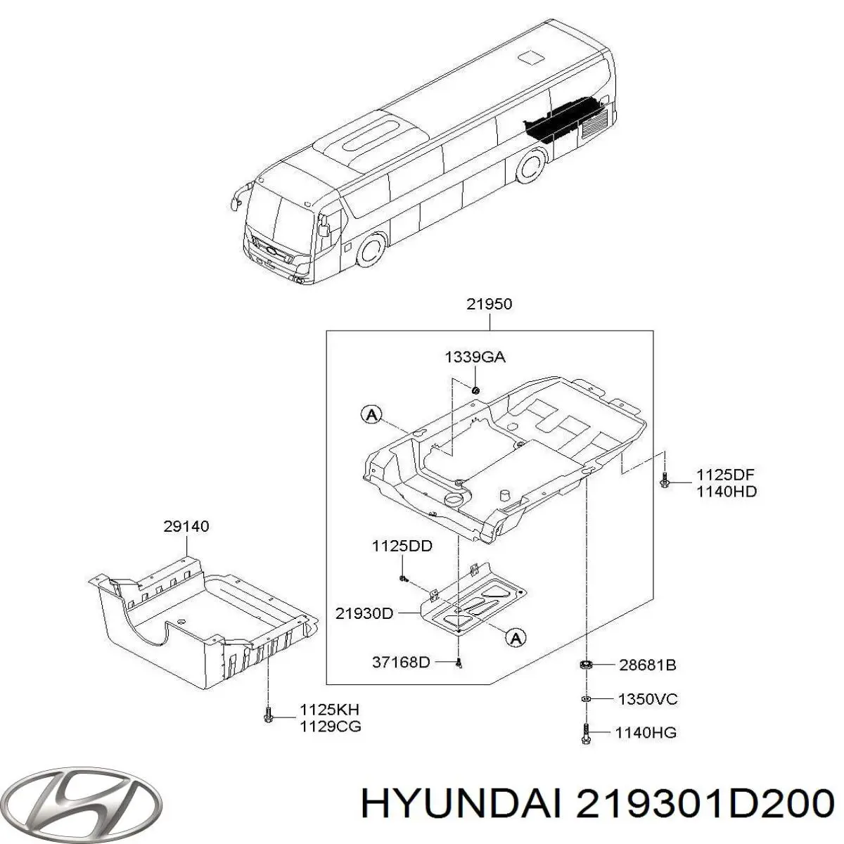 Подушка (опора) двигуна, задня Hyundai/Kia 219301D200 ціна, від 24.86 USD