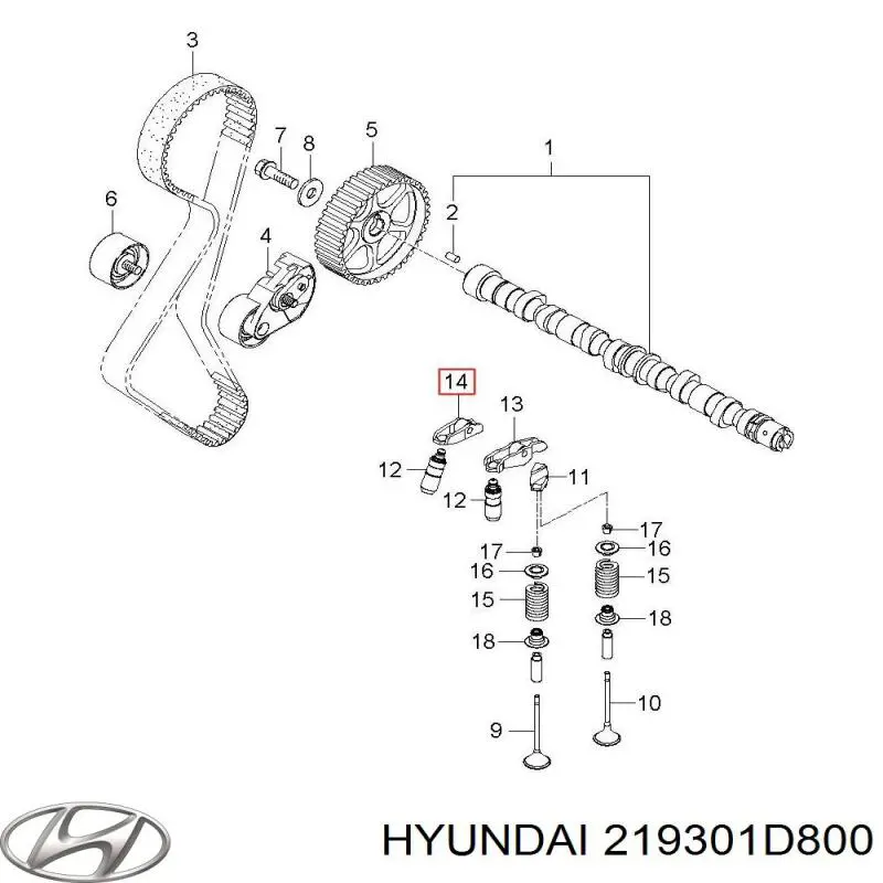 Подушка двигуна задня 219301D800 Hyundai/Kia
