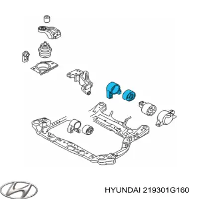 Подушка (опора) двигуна, задня Hyundai/Kia 219301G160 ціна, від 43.19 USD