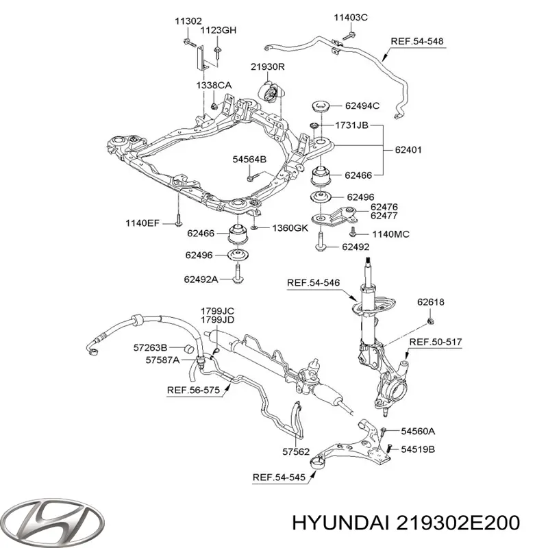 Подушка (опора) двигуна, задня Hyundai/Kia 219302E200 ціна, від 12.98 USD