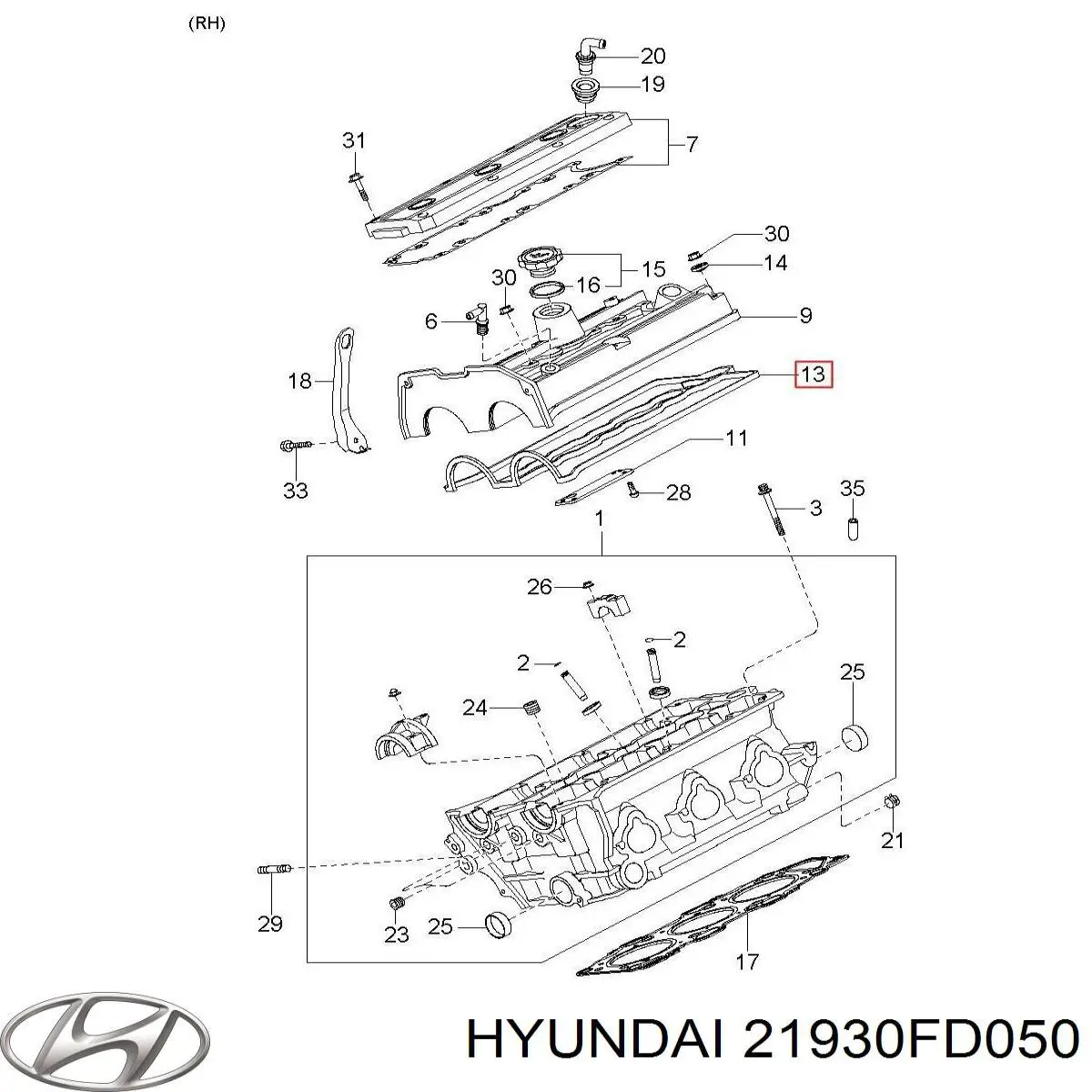 Подушка (опора) двигуна, передня Hyundai/Kia 21930FD050 ціна, від 16.29 USD