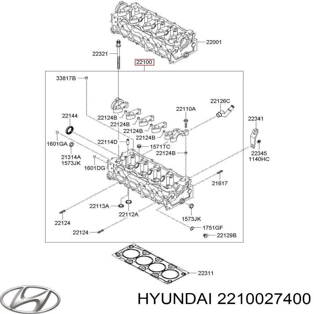 ГБЦ LP27400 Asahi