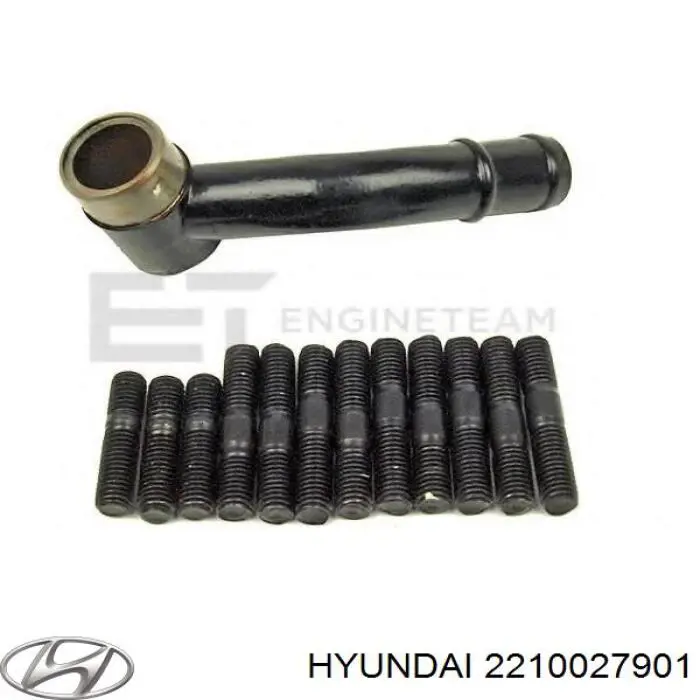 Головка блока циліндрів (ГБЦ) 2210027901 Hyundai/Kia