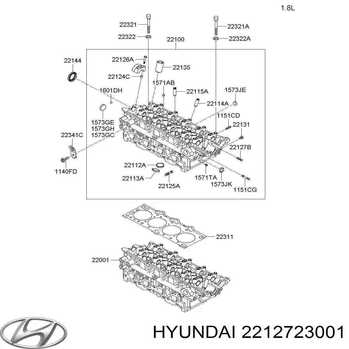  Hyundai/Kia 2212723001 ціна, від 0.29 USD