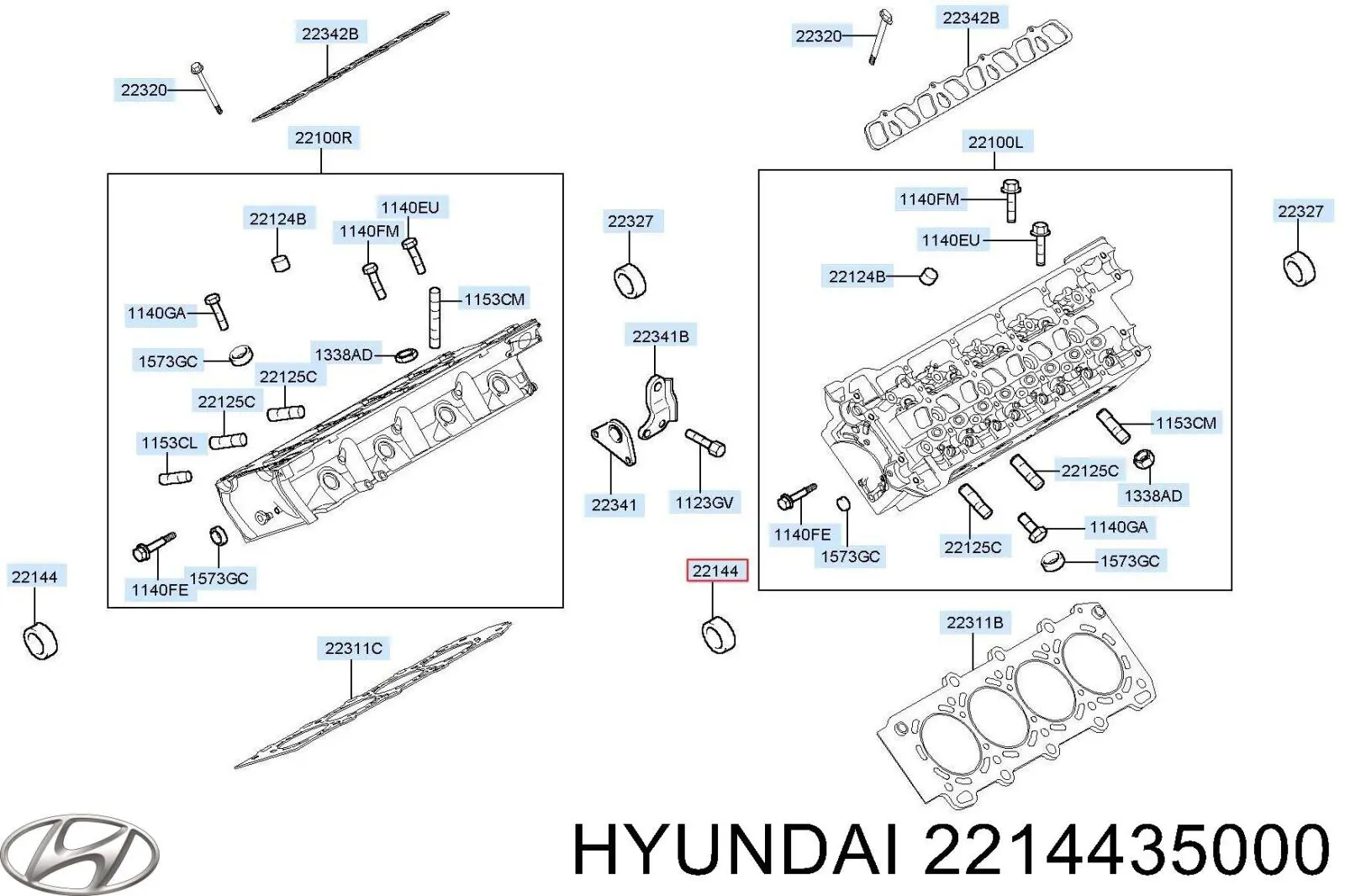 Купити 2214435000 Hyundai/Kia Сальник распредвала