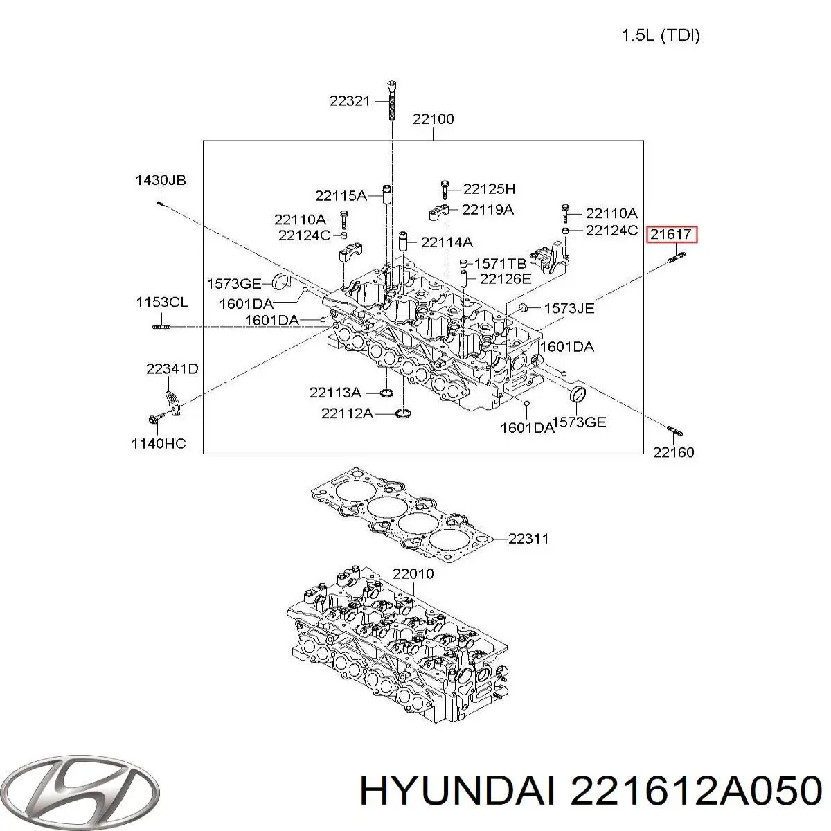  221612A050 Hyundai/Kia