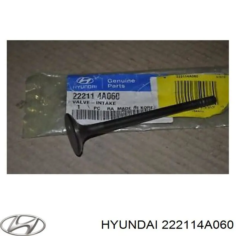 Клапан впускний Hyundai H-1 STAREX Starex (Хендай H-1 STAREX)
