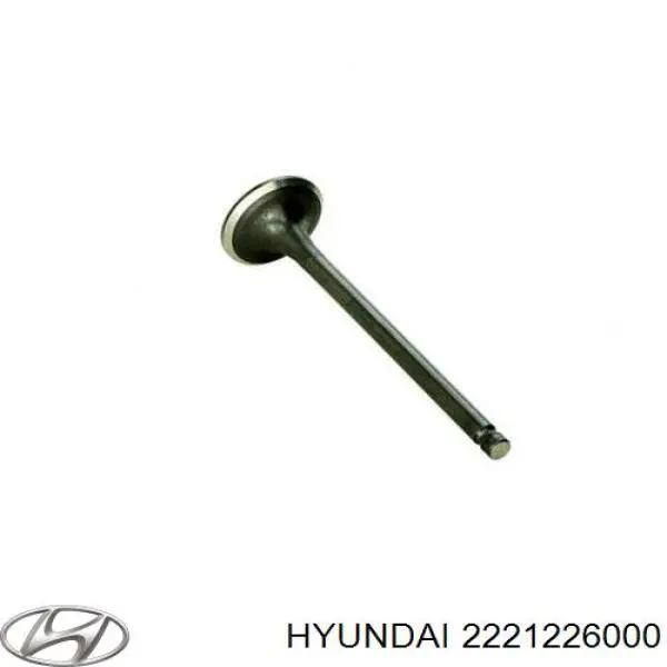 2221226000 Hyundai/Kia клапан випускний