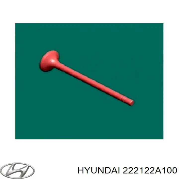 222122A100 Hyundai/Kia клапан випускний