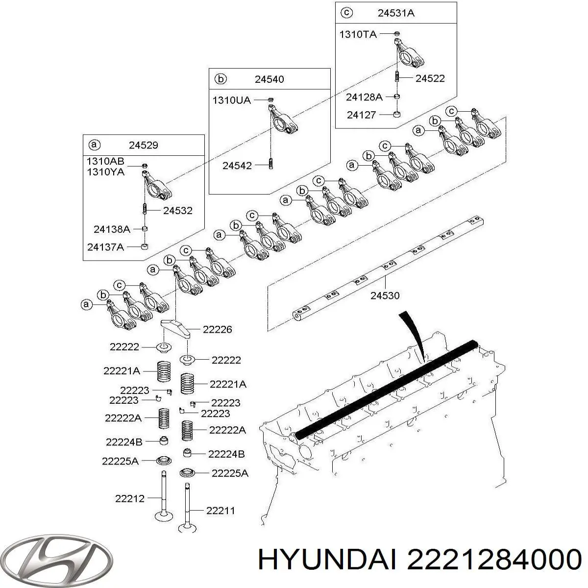  Hyundai/Kia 2221284000 ціна, від 13.24 USD