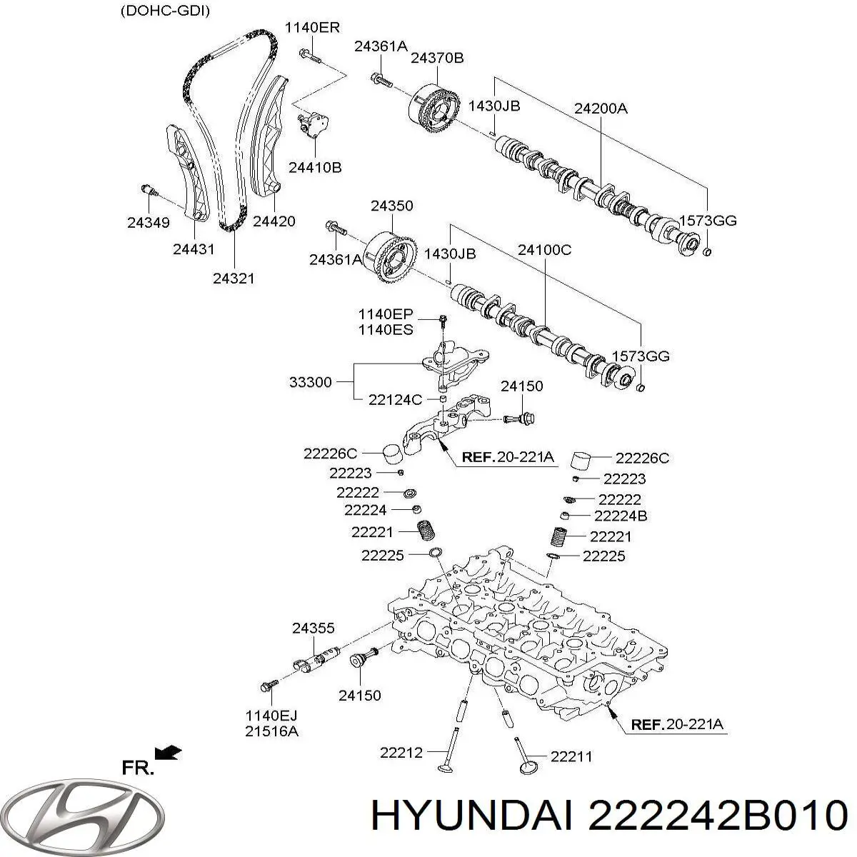 Сальник клапана (маслознімний), впускного Chrysler 222242B010 ціна, від 1.09 USD