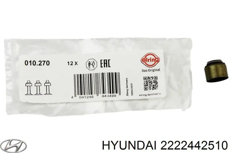 Сальник клапана (маслознімний), впуск/випуск Hyundai/Kia 2222442510 ціна, від 1.10 USD