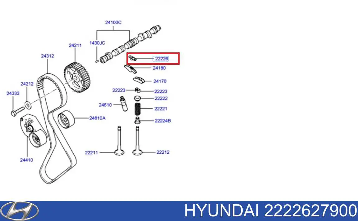 Купити 2222627900 Hyundai/Kia Коромисло