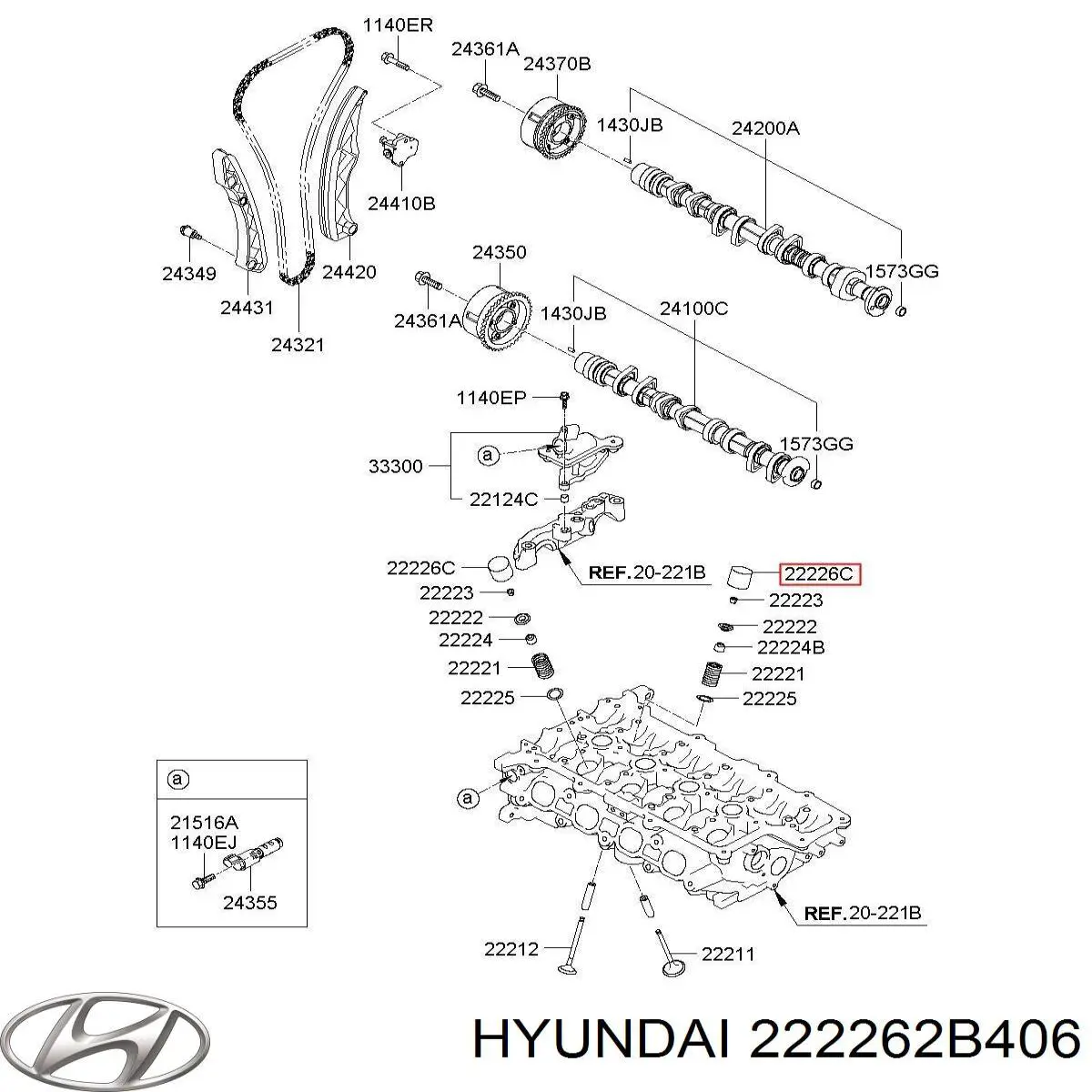  222262B406 Hyundai/Kia