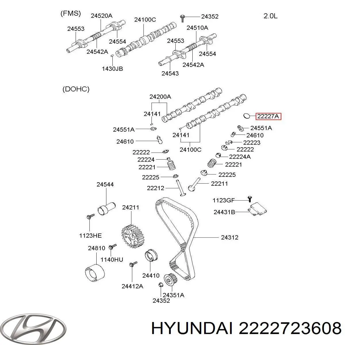 Шайба регулювальна Hyundai/Kia 2222723608 ціна, від 8.47 USD
