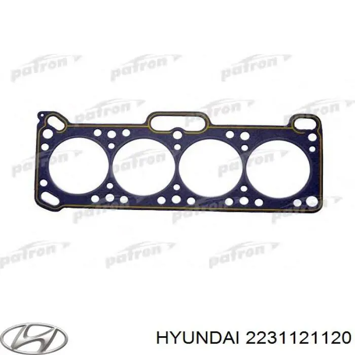 Прокладка головки блока циліндрів (ГБЦ) Hyundai Pony 