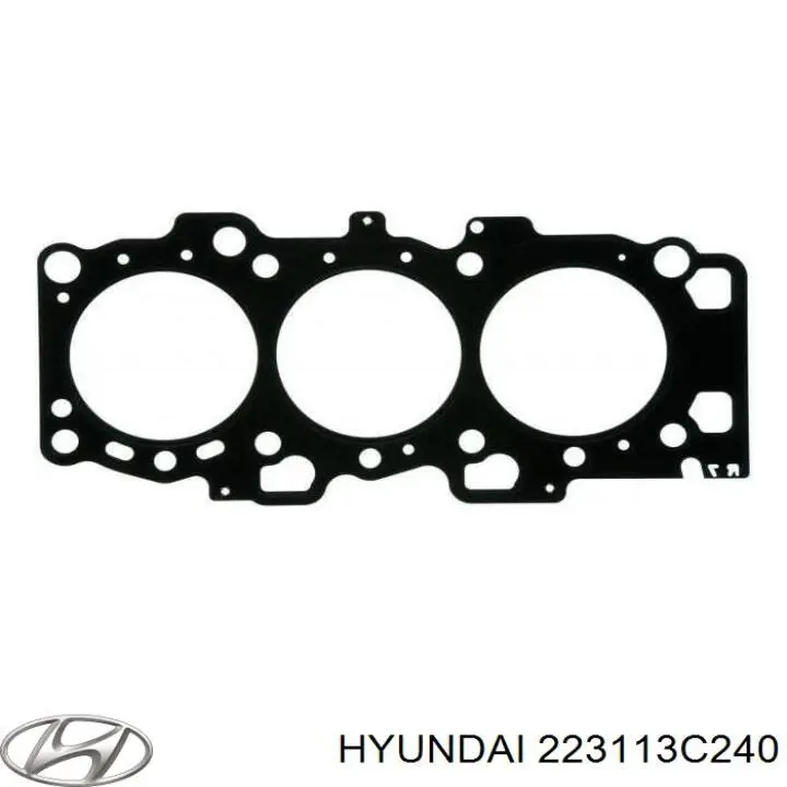 Прокладка головки блока циліндрів (ГБЦ), права Hyundai IX55 (Хендай Іх55)