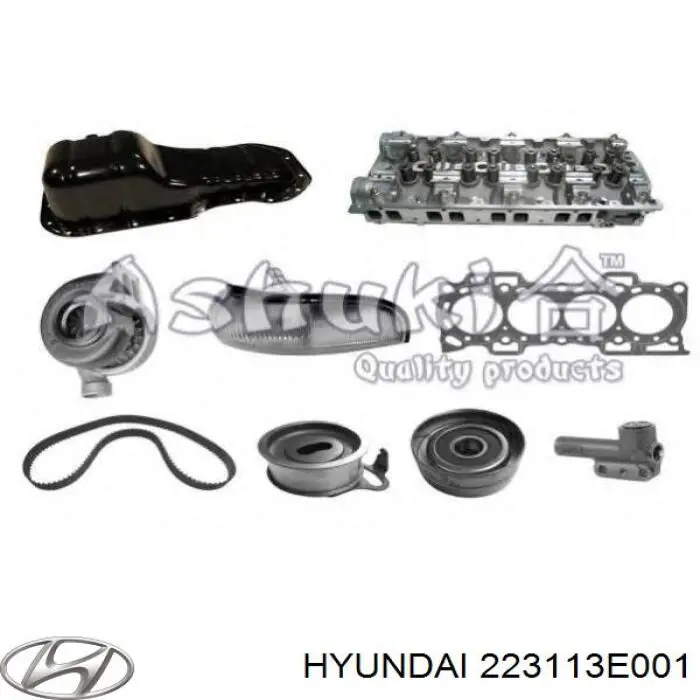 Прокладка головки блока циліндрів (ГБЦ), ліва 223113E001 Hyundai/Kia