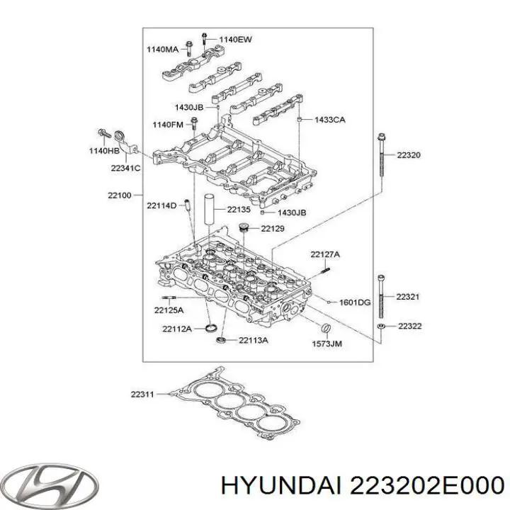 Болт кріплення головки блоку циліндрів на Hyundai Tucson III TL