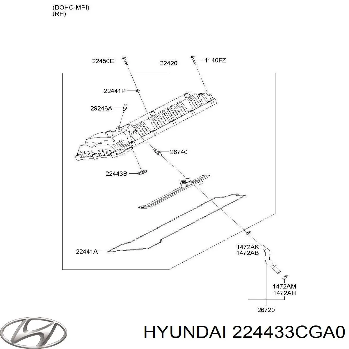 Купити 224433CGA0 Hyundai/Kia 