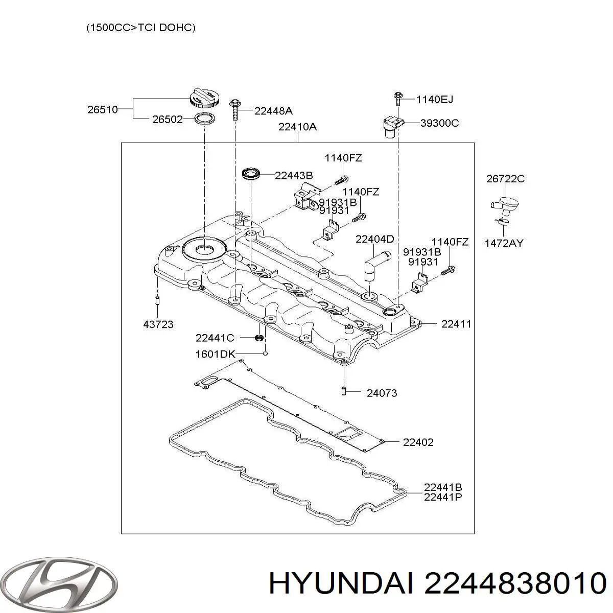  Hyundai/Kia 2244838010 ціна, від 7.71 USD