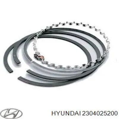 Кільця поршневі комплект на мотор, STD. на Hyundai H1 (TQ)