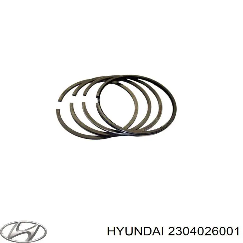 Кольца поршневые STD. HYUNDAI 2304026001