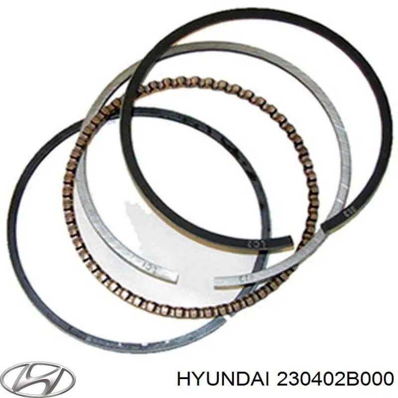 Кільця поршневі комплект на мотор, STD. 230402BAA0 Hyundai/Kia