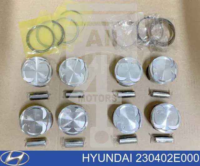 Кільця поршневі комплект на мотор, STD. Hyundai/Kia 230402E000 ціна, від 38.63 USD